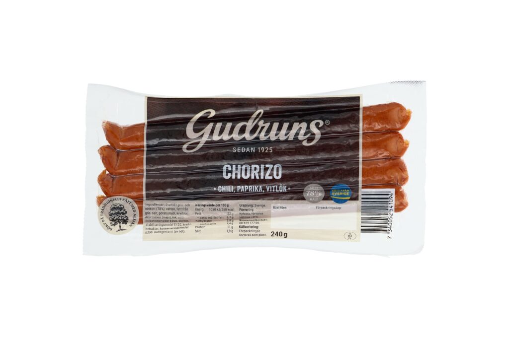 Chorizo 240g 4-pack